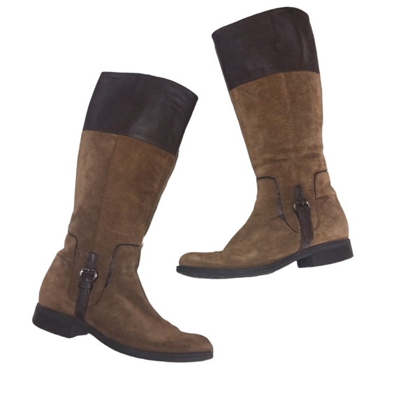 Stonefly Suede and Leather Tall Knee High Boots Women’s size 9.5 - Picture 1 of 12